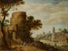Landschaft im römischen Stil mit Hirten - Willem van Nieulandt der Jüngere — Ansicht des Kunstwerks