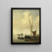 Ein Hafen - Willem van de Velde der Jüngere — gerahmtes Bild an der Wand