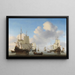 Navires hollandais par mer calme - Willem van de Velde le Jeune — gerahmtes Bild an der Wand