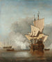 Der Kanonenschuss - Willem van de Velde der Jüngere — Ansicht des Kunstwerks
