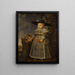 Portrait eines kleinen Jungen - Willem van der Vliet — gerahmtes Bild an der Wand