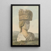 Buste sans visage d'une statue soutenant un chapiteau brisé sur sa tête - Willey Reveley — gerahmtes Bild an der Wand