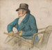 William Molyneaux, zweiter Graf von Sefton auf einem Boxsitz mit Zügeln und Peitsche - Robert Dighton — Ansicht des Kunstwerks