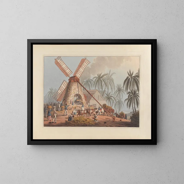 Der Mühle - William A V Clark — gerahmtes Bild an der Wand