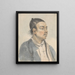 Portrait eines chinesischen Mannes - William Alexander — gerahmtes Bild an der Wand