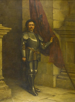 William Anstey Dolland - Portrait of a Gentleman in Armor.webp