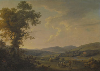 William Ashford - Landscape with Haymakers and a Distant View of a Georgian House.webp