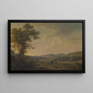 William Ashford - Landscape with Haymakers and a Distant View of a Georgian House.webp