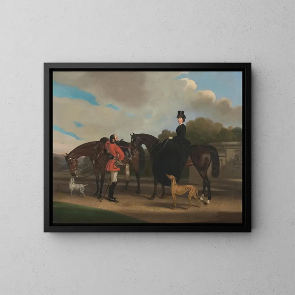 Lord und Lady Twemlow - William Barraud — gerahmtes Bild an der Wand