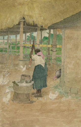 William Berryman - Woman beating cassava Jamaica.webp