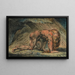 Nabuchodonosor - William Blake — gerahmtes Bild an der Wand