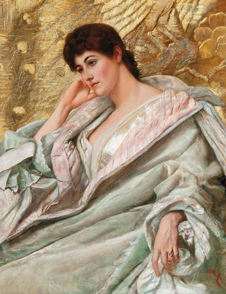 William Blake Richmond - Portrait of Mrs Charles Rome.webp