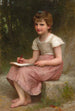 Ein Anruf - William Bouguereau — Ansicht des Kunstwerks