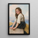 Am Meer - William Bouguereau — gerahmtes Bild an der Wand