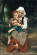 Bretonisches Bruder- und Schwester-Gemälde - William Bouguereau — Ansicht des Kunstwerks