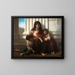 Charité - William Bouguereau — gerahmtes Bild an der Wand