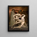 Dante und Virgil in der Hölle - William Bouguereau — gerahmtes Bild an der Wand