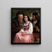 Zwischen Reichtum und Liebe - William Bouguereau — gerahmtes Bild an der Wand