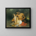Faune und Bacchantin - William Bouguereau — gerahmtes Bild an der Wand