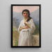 L'Attente - William Bouguereau — gerahmtes Bild an der Wand