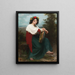 L'Italienne au tambour de basque - William Bouguereau — gerahmtes Bild an der Wand