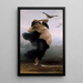 Die Nacht - William Bouguereau — gerahmtes Bild an der Wand