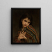 La frileuse - William Bouguereau — gerahmtes Bild an der Wand