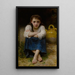 La Sérieuse - William Bouguereau — gerahmtes Bild an der Wand