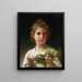 Mimosa - William Bouguereau — gerahmtes Bild an der Wand