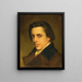 Portrait eines Mannes - William Bouguereau — gerahmtes Bild an der Wand