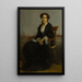 Portrait von Cline Geneviève - William Bouguereau — gerahmtes Bild an der Wand