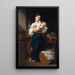Erste Zärtlichkeiten - William Bouguereau — gerahmtes Bild an der Wand