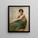 Reflexion - William Bouguereau — gerahmtes Bild an der Wand
