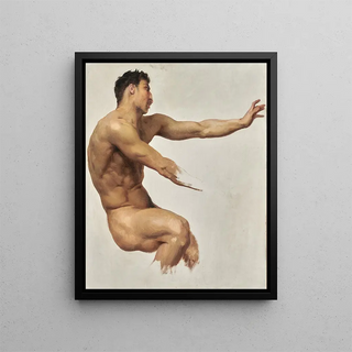 William Bouguereau - Study Of Satyr For Nymphs And Satyr.webp