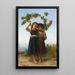 Die Kirschbaumzweige - William Bouguereau — gerahmtes Bild an der Wand