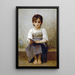 Die schwierige Lektion - William Bouguereau — gerahmtes Bild an der Wand