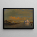 Sonnenuntergang in der Arktis - William Bradford — gerahmtes Bild an der Wand