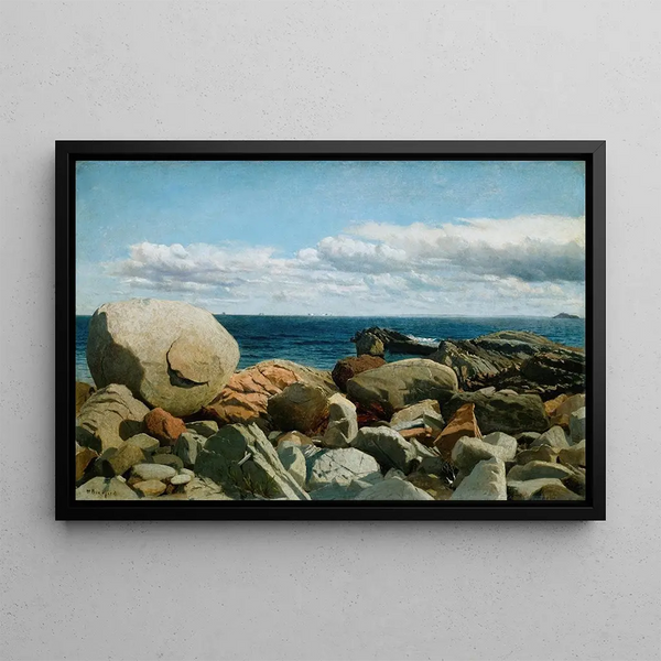 William Bradford - Coastal Rocks Nahant A Sketch.webp