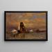 Blickend auf Battle Harbor - William Bradford — gerahmtes Bild an der Wand