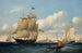 Der Walfänger Emma C. Jones vor der Küste von Round Hills, New Bedford - William Bradford — Ansicht des Kunstwerks