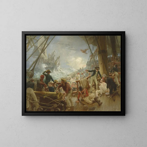 Die Tod von Nelson - William Brassey Hole — gerahmtes Bild an der Wand