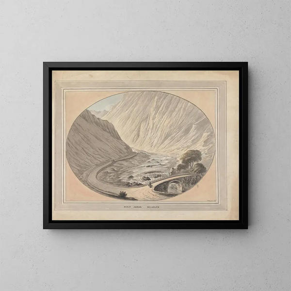 Pont Aber Glaslyn - William Burgess — gerahmtes Bild an der Wand
