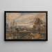 Landschaft mit Schafen - William Callow — gerahmtes Bild an der Wand