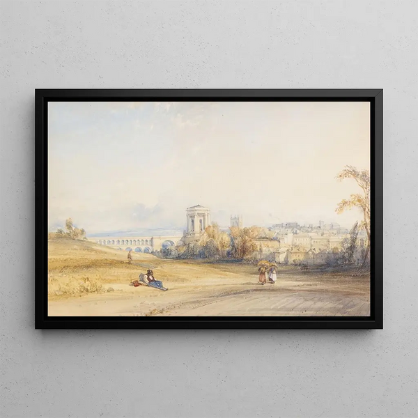 Montpellier Südfrankreich - William Callow — gerahmtes Bild an der Wand