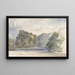 Sur la Wharfe, abbaye de Bolton - William Callow — gerahmtes Bild an der Wand
