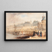 Das Hafen von Saint-Malo bei Ebbe - William Callow — gerahmtes Bild an der Wand