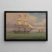 Le brick anglais Norval avant le vent - William Clark — gerahmtes Bild an der Wand