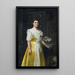 Portrait einer Dame - William Clarke Wontner — gerahmtes Bild an der Wand