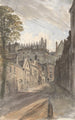 Chapelle Saint-Georges und die Mauer der Burg seit Bier Lane 18. Juli 1832 13 Uhr - William Crotch — Ansicht des Kunstwerks