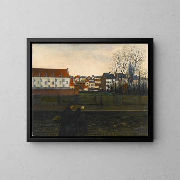 Brüsseler Landschaft - William Degouve de Nuncques — gerahmtes Bild an der Wand